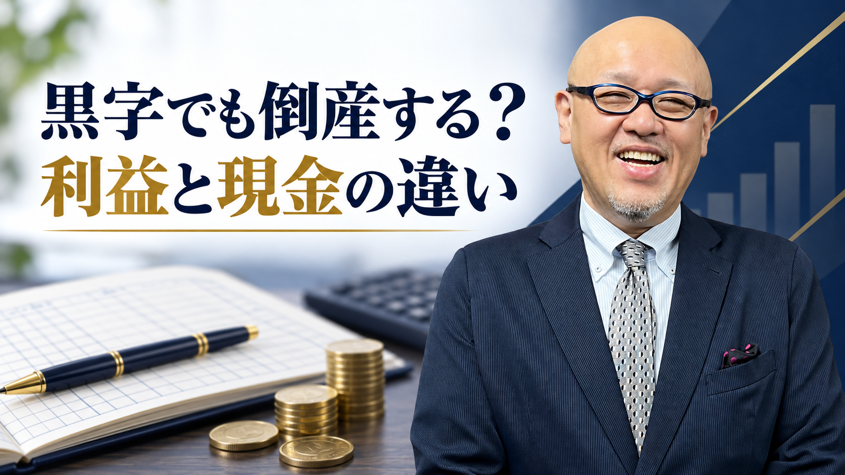 黒字でも倒産する？、利益と現金の違い。たちばなはじめの解説