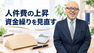 人件費の上昇と資金繰りを見直すたちばなはじめ