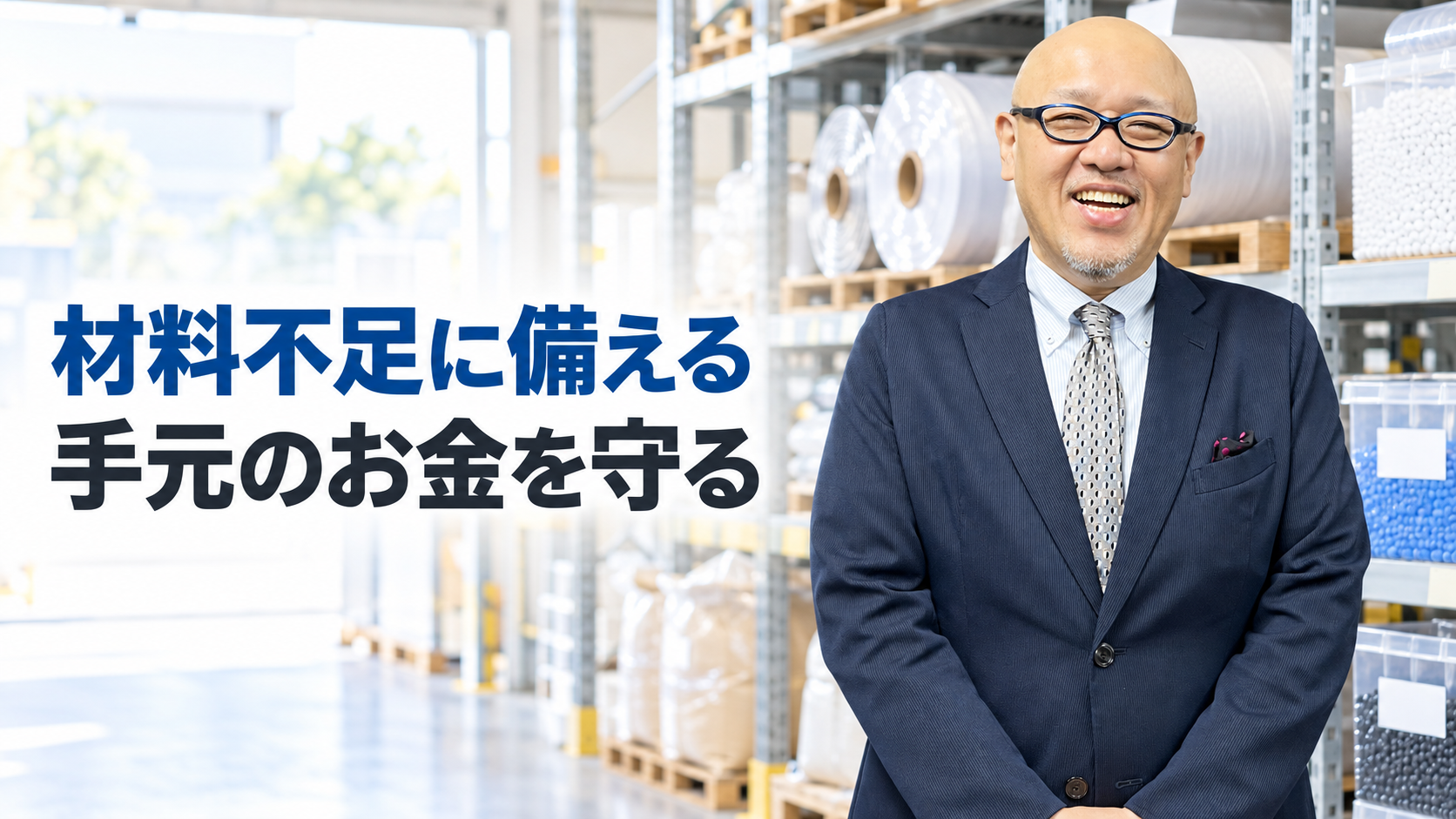 材料不足への備えと手元資金を守る考え方を伝えるたちばなはじめ