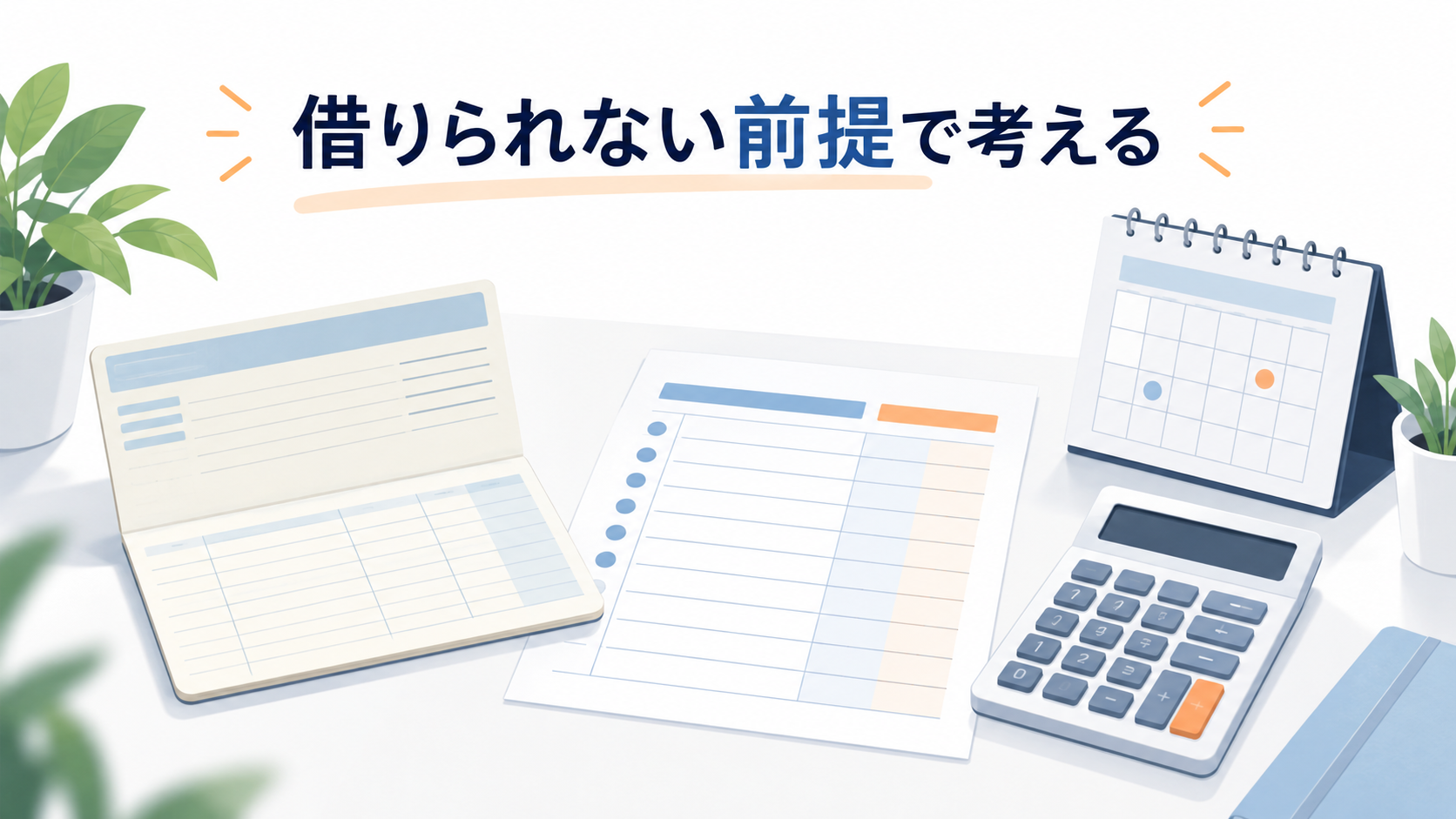 通帳と入出金予定表で資金繰りを組み直すイメージ