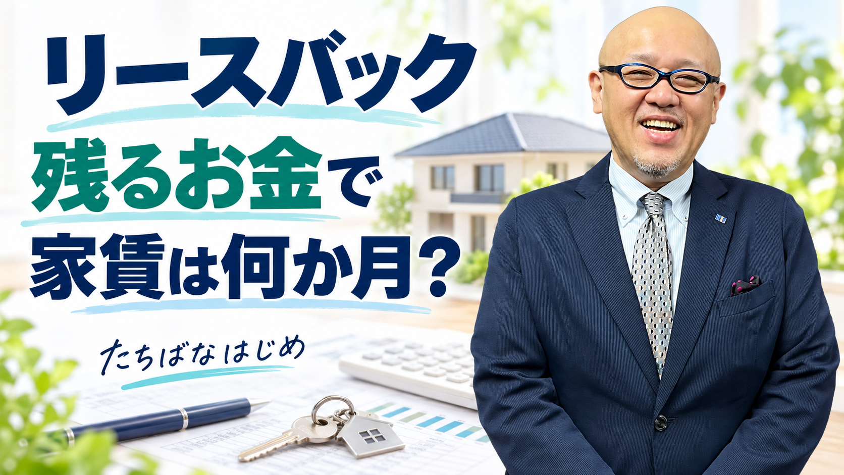 リースバックで手元に残るお金と家賃の月数を解説するたちばなはじめ