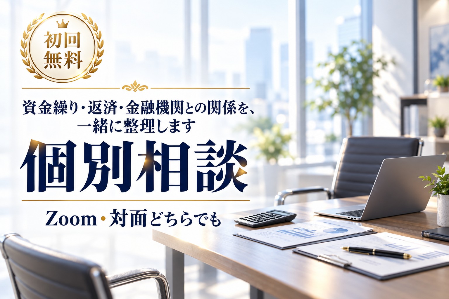 個別相談（初回無料・Zoom・対面どちらでも）